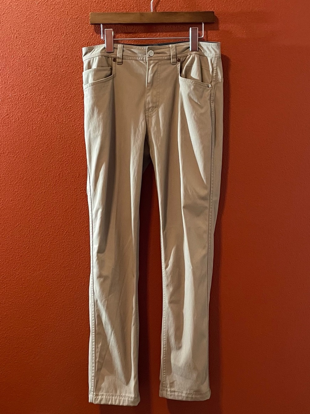 Western Rise Men’s Diversion Slim Fit Stretch Travel Tan Workwear Pants